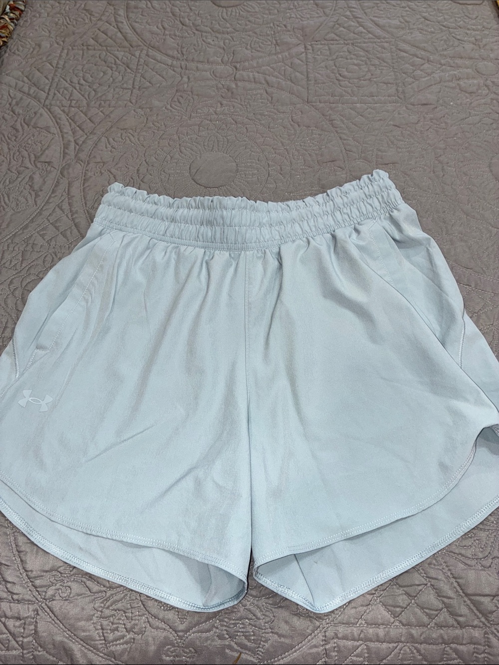 Under Armour High Rise Light Blue Shorts M